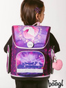 BAAGL  Ljubičasta školska torba Ergo Baagl Horse