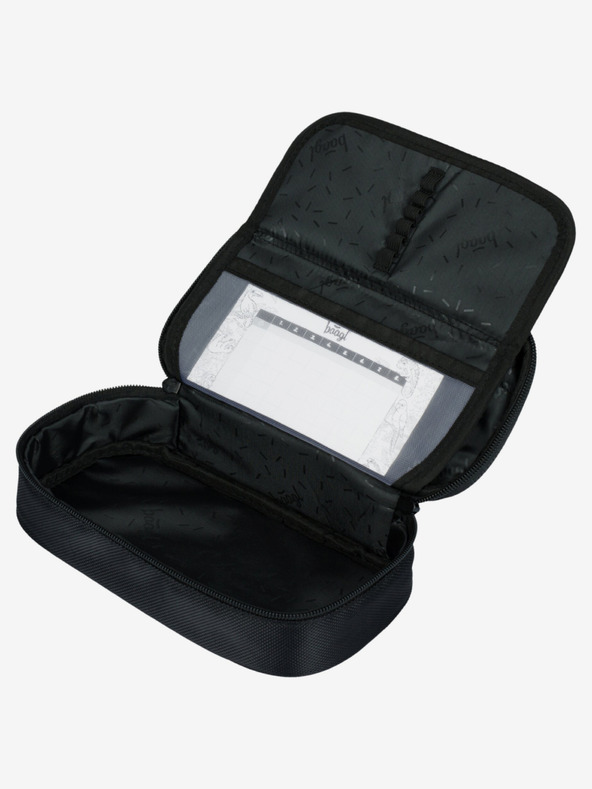 BAAGL  Crni školski set - ruksak, pernica, torba Baagl Skate Red