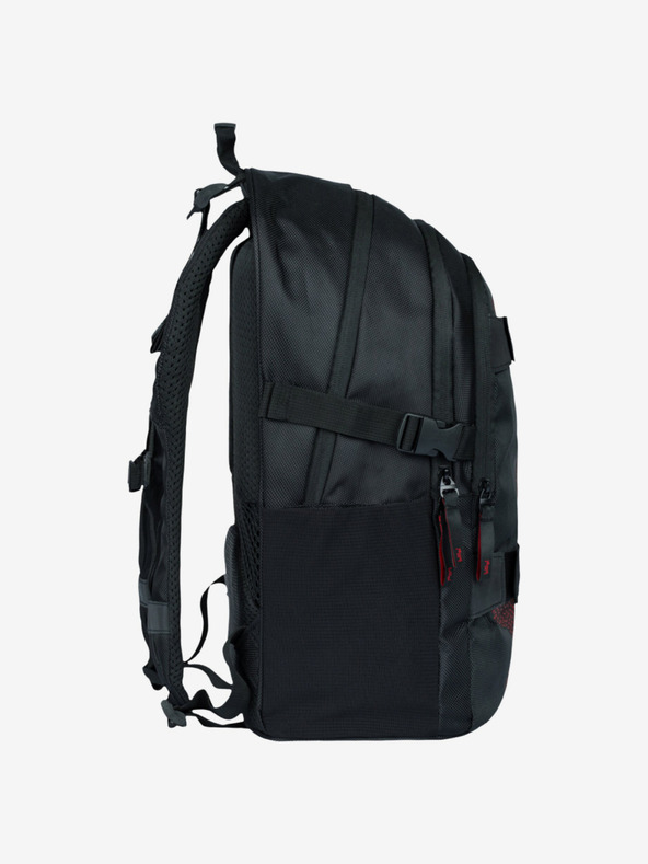 BAAGL  Crni školski set - ruksak, pernica, torba Baagl Skate Red