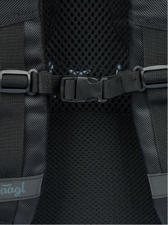 BAAGL  Crni školski set - ruksak, pernica, torba Baagl Skate Red