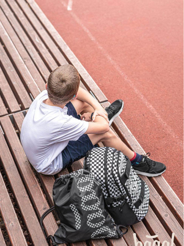 BAAGL  Crni 3 kompleta skate ska: ruksak, pernica, torba Baagl