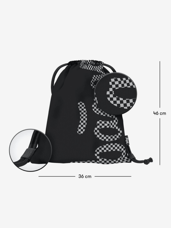 BAAGL  Crni 3 kompleta skate ska: ruksak, pernica, torba Baagl