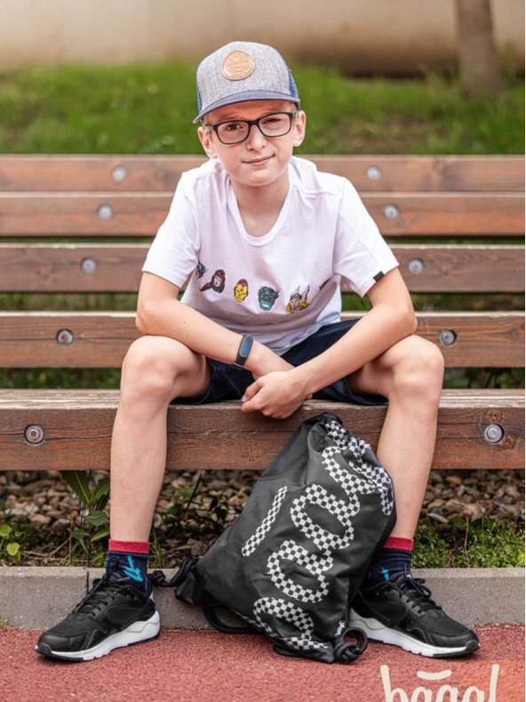 BAAGL  Crni 3 kompleta skate ska: ruksak, pernica, torba Baagl