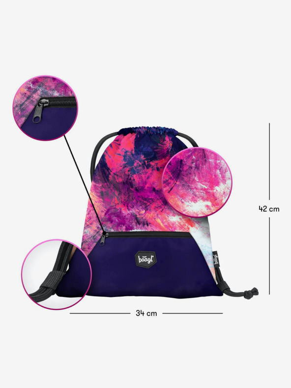 BAAGL  Pink 3 set sažetak: ruksak, pernica, torba Baagl
