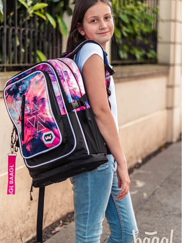 BAAGL  Pink 3 set sažetak: ruksak, pernica, torba Baagl