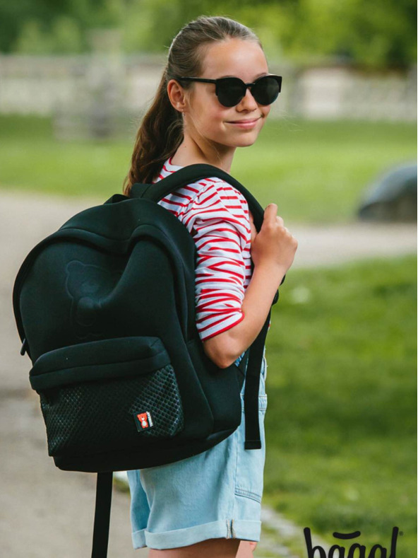 BAAGL  Crni ruksak teribear Baagl