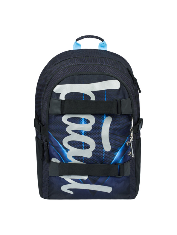 BAAGL  Crni školski ruksak Skate Bluelight Baagl