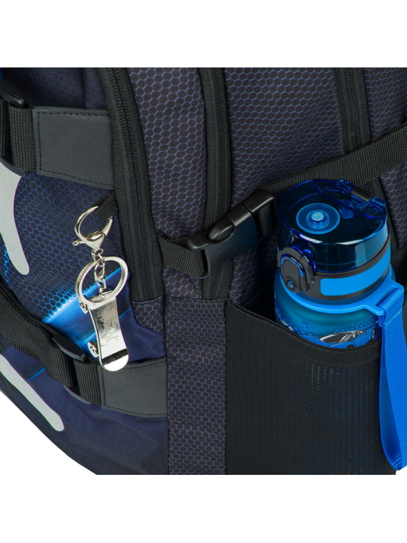 BAAGL  Crni školski ruksak Skate Bluelight Baagl