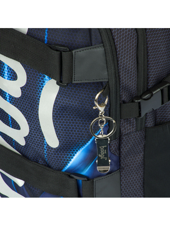 BAAGL  Crni školski ruksak Skate Bluelight Baagl
