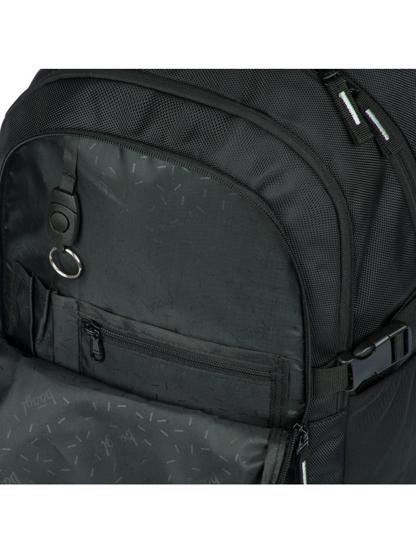 BAAGL  Crni školski ruksak Skate Bluelight Baagl