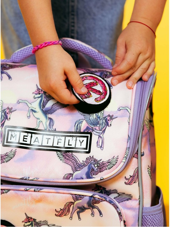 Meatfly Meatfly školska torba Alex Purple Unicorn