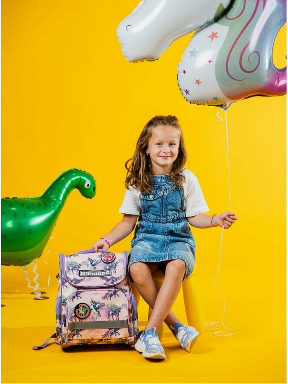 Meatfly Meatfly školska torba Alex Purple Unicorn