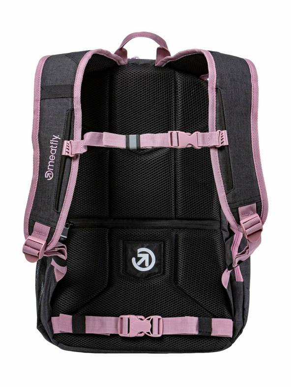 Meatfly Meatfly ruksak Basejumper Pink / Charcoal Heather 22 L