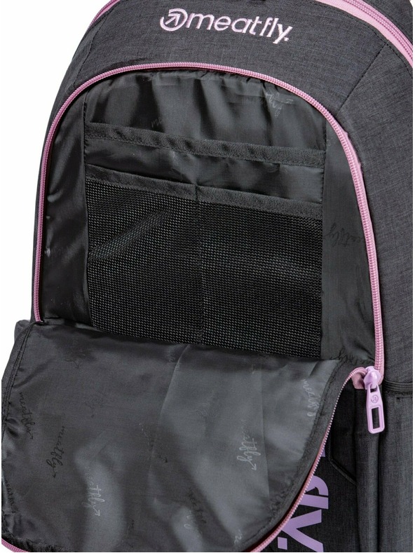 Meatfly Meatfly ruksak Basejumper Pink / Charcoal Heather 22 L