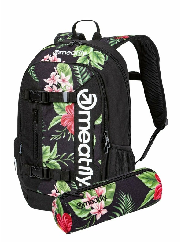 Meatfly Meatfly ruksak Basejumper Tropical Black 22 L