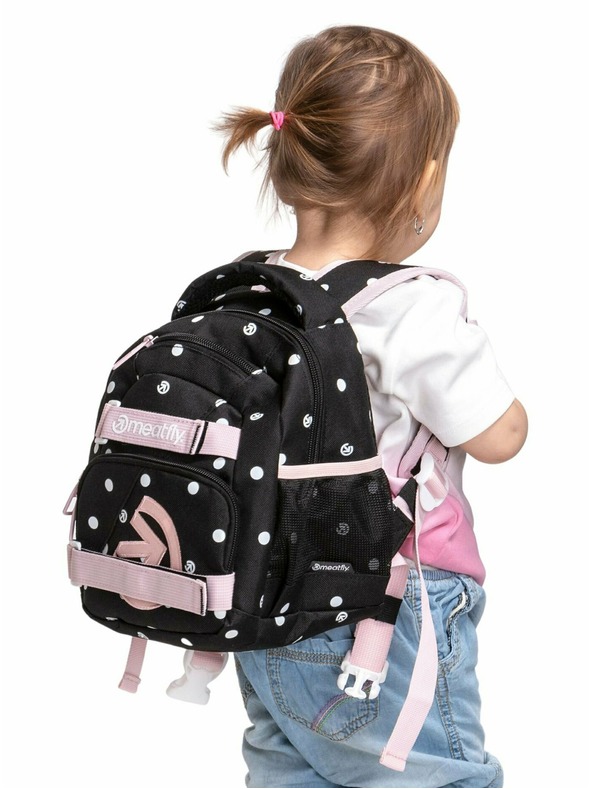 Meatfly Meatfly ruksak Levi Black Dots 10 L | Crna | Volumen 10 L