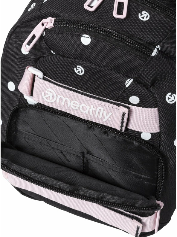 Meatfly Meatfly ruksak Levi Black Dots 10 L | Crna | Volumen 10 L