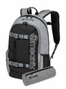 Meatfly Meatfly ruksak Basejumper Grey Heather / Black 22 L | Crna | Volumen 22 L