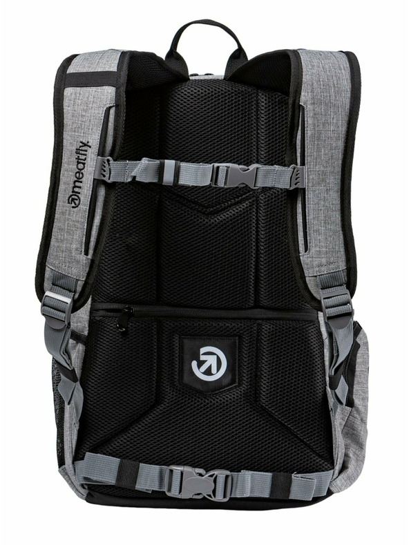 Meatfly Meatfly ruksak Basejumper Grey Heather / Black 22 L | Crna | Volumen 22 L