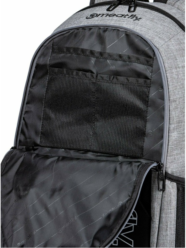 Meatfly Meatfly ruksak Basejumper Grey Heather / Black 22 L | Crna | Volumen 22 L