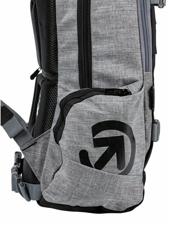 Meatfly Meatfly ruksak Basejumper Grey Heather / Black 22 L | Crna | Volumen 22 L