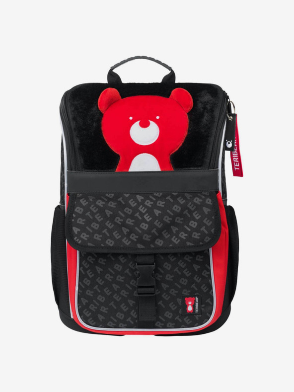 BAAGL  Crna školska torba na patentni zatvarač teribear Baagl