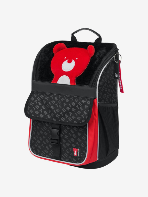 BAAGL  Crna školska torba na patentni zatvarač teribear Baagl