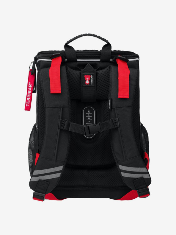 BAAGL  Crna školska torba na patentni zatvarač teribear Baagl