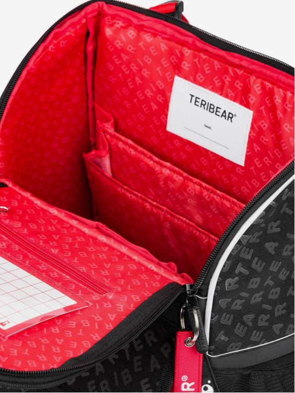 BAAGL  Crna školska torba na patentni zatvarač teribear Baagl