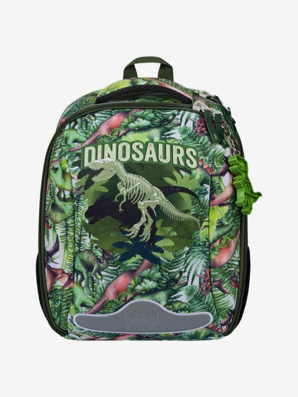 BAAGL  Zelena školska torba školjkasti dinosauri Baagl