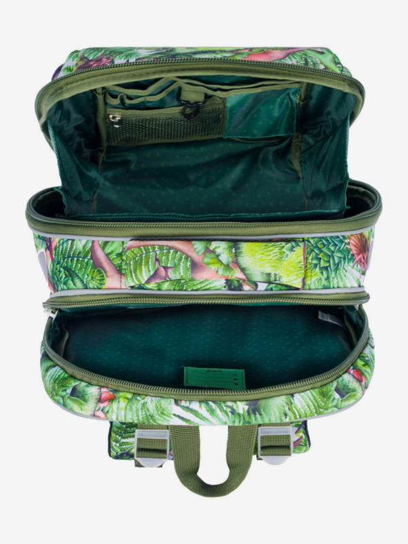 BAAGL  Zelena školska torba školjkasti dinosauri Baagl