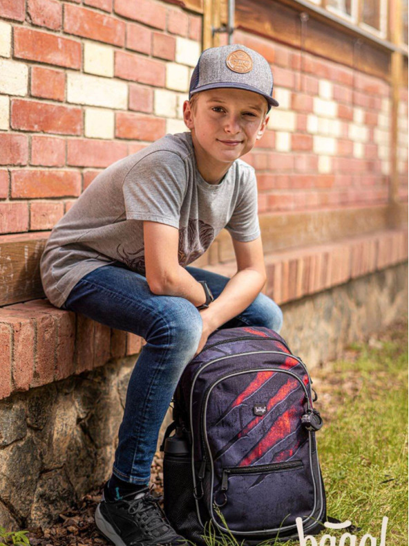 BAAGL  Grey 3 set core lava: ruksak, pernica, torba Baagl