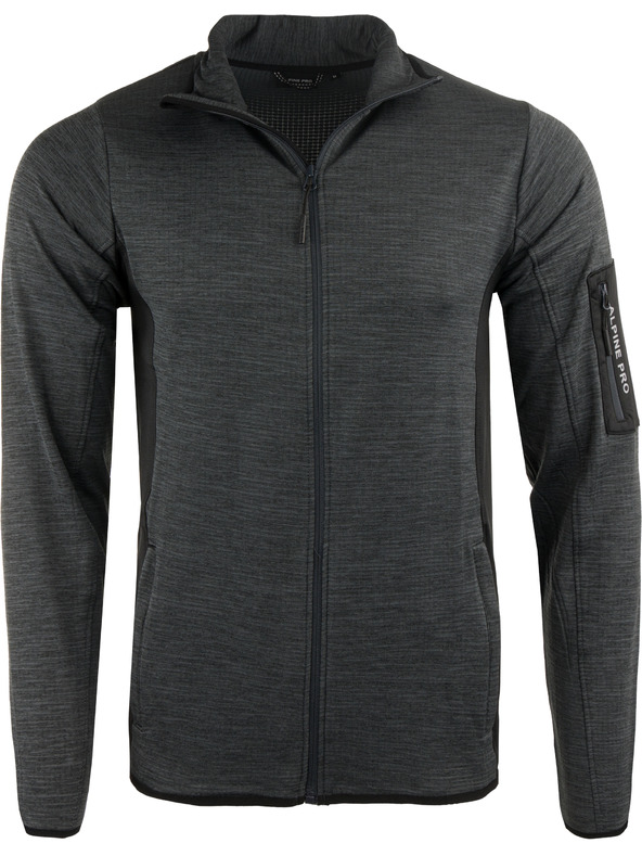 ALPINE PRO Muški brzosušeći sweatshirt s cool dry ALPINE PRO IRWES crne boje