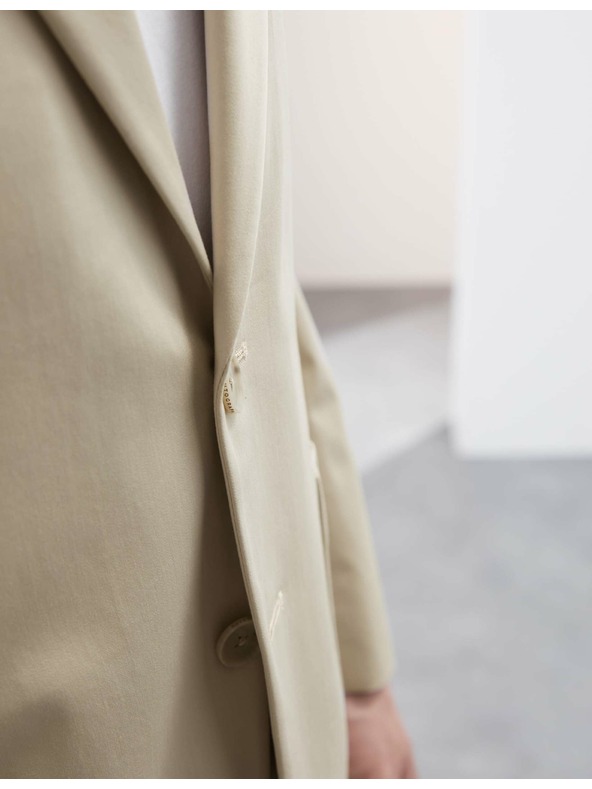 Marks & Spencer Blazer s visokim udjelom pamuka, blago rezan Marks & Spencer bež