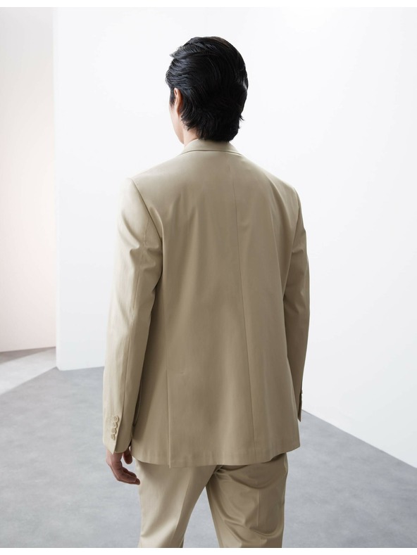 Marks & Spencer Blazer s visokim udjelom pamuka, blago rezan Marks & Spencer bež