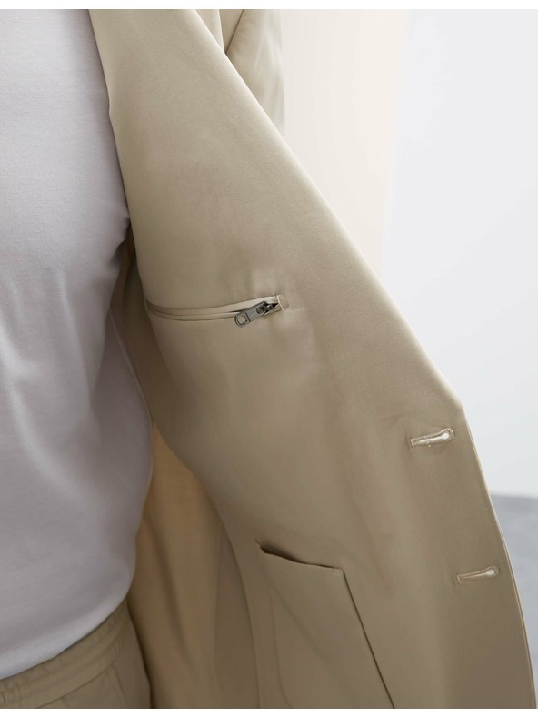 Marks & Spencer Blazer s visokim udjelom pamuka, blago rezan Marks & Spencer bež