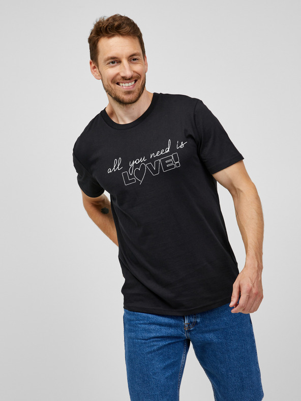 ZOOT.Original Crna muška majica Zoot Original All you need is love