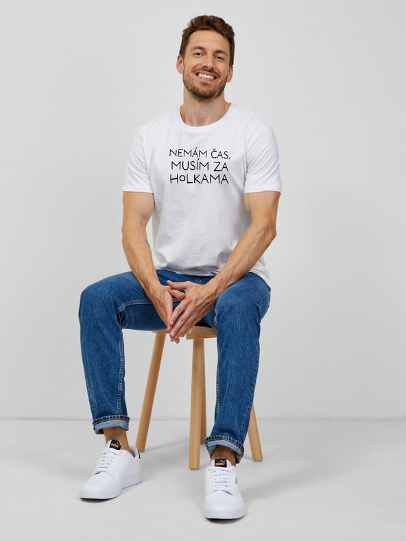 ZOOT.Original Bijela muška majica kratkih rukava ZOOT.Original Nemam vremena, moram se naći s curama