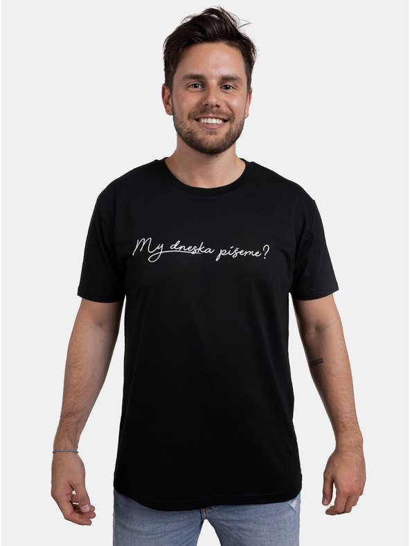 ZOOT.Original Crna muška majica kratkih rukava ZOOT Original Pišemo li danas?