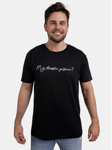 ZOOT.Original Crna muška majica kratkih rukava ZOOT Original Pišemo li danas?