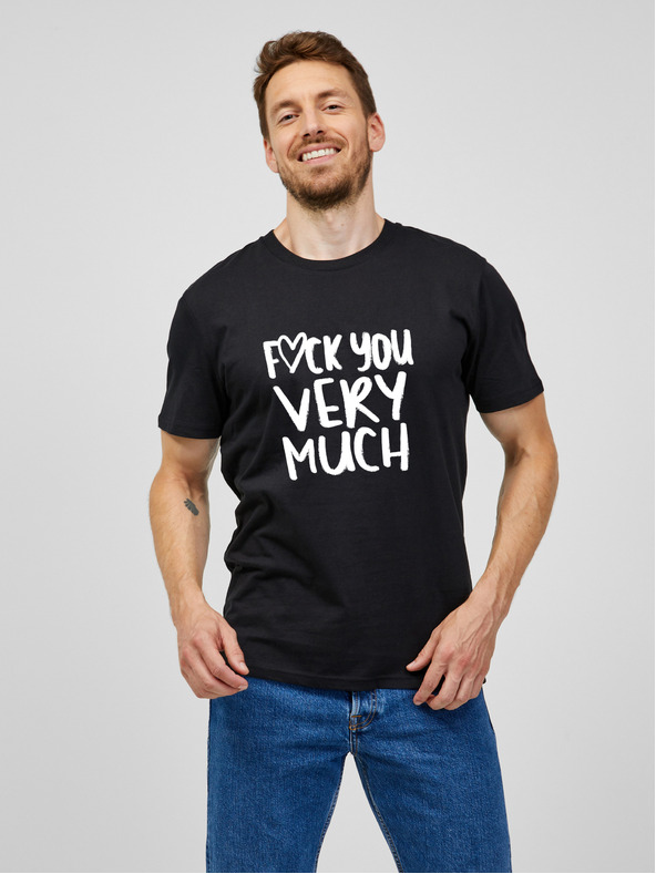 ZOOT.Original Crna muška majica kratkih rukava Zoot Original Fuck you very much