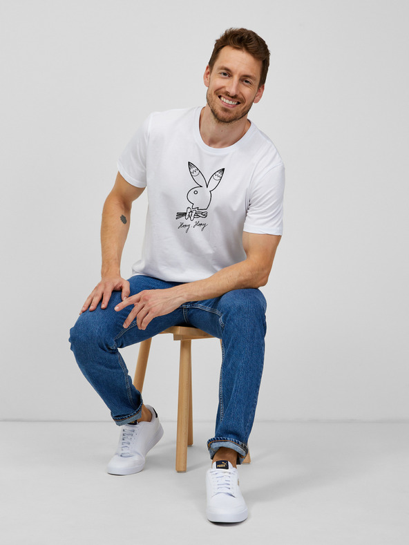 ZOOT.Original Bijela muška majica ZOOT.Original Playboy zečić