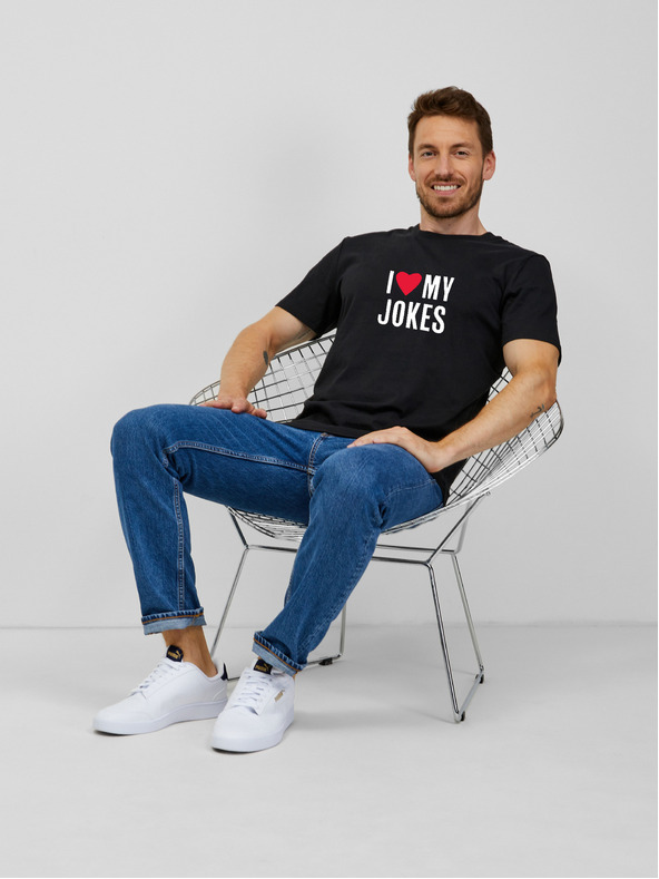 ZOOT.Original Crna muška majica kratkih rukava ZOOT.Original I love my jokes