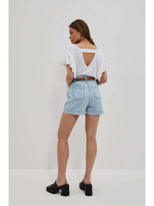 Moodo Moodo ženske kratke traper hlače svijetlo plave boje