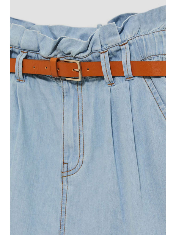 Moodo Moodo ženske kratke traper hlače svijetlo plave boje