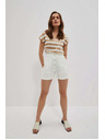 Moodo Bijele ženske kratke hlače Moodo