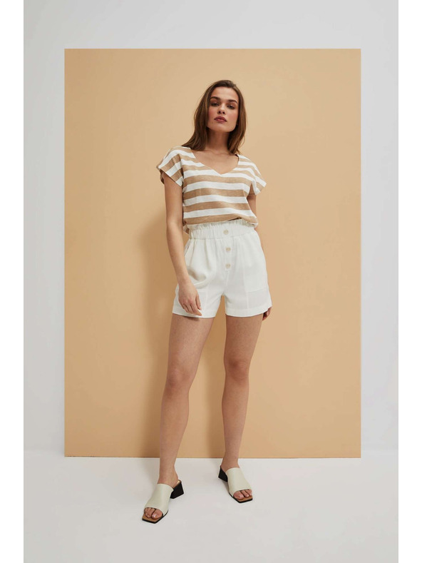 Moodo Bijele ženske kratke hlače Moodo