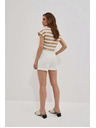 Moodo Bijele ženske kratke hlače Moodo