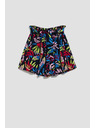 Moodo Moodo tamnoplave ženske kratke hlače s uzorkom