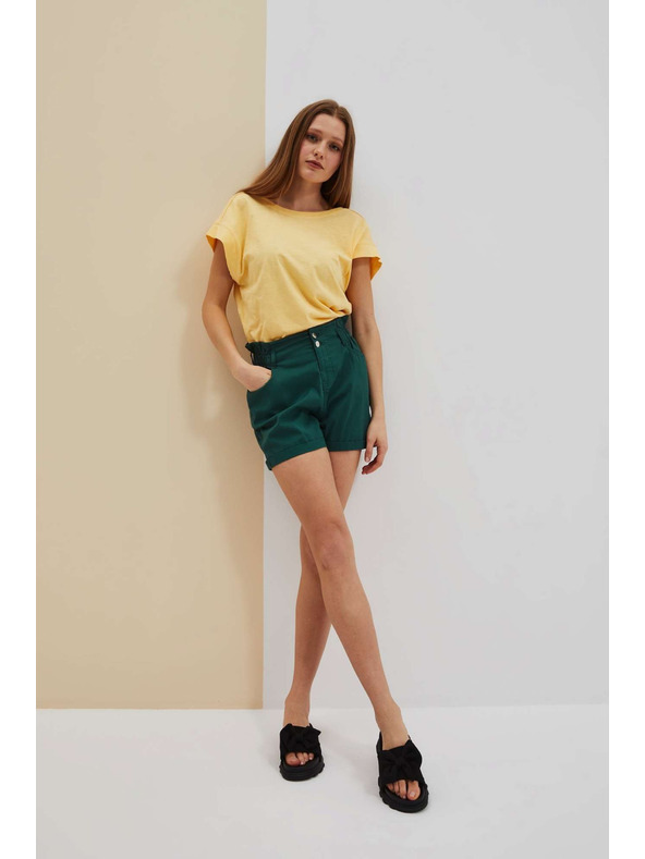 Moodo Moodo tamno zelene ženske kratke hlače